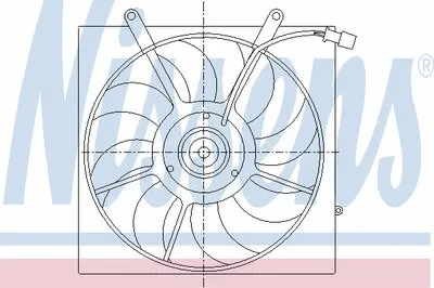 Вентилятор, охлаждение двигателя NISSENS купить
