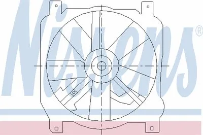 Вентилятор, охлаждение двигателя NISSENS купить