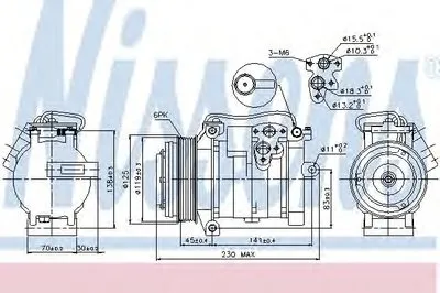 Компрессор, кондиционер NISSENS купить