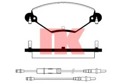 Комплект тормозных колодок, дисковый тормоз NK купить