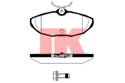 Комплект тормозных колодок, дисковый тормоз NK купить
