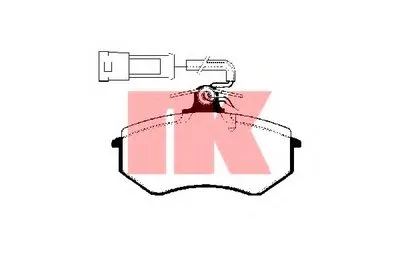 Комплект тормозных колодок, дисковый тормоз NK купить