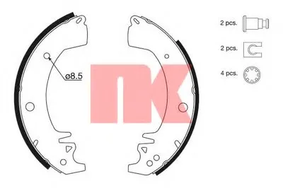 Комплект тормозных колодок NK купить