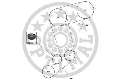 Комплект ремня ГРМ OPTIMAL купить