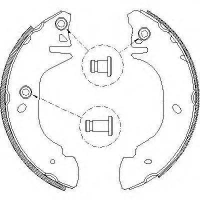 Комплект тормозных колодок REMSA купить