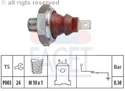 Выключатель с гидропроводом FACET купить