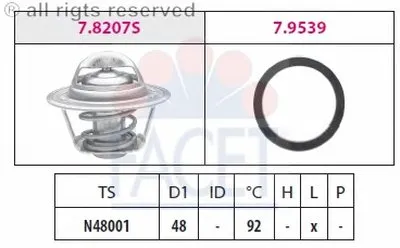 Термостат, охлаждающая жидкость FACET купить