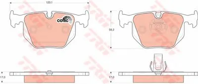 Комплект тормозных колодок, дисковый тормоз COTEC TRW купить
