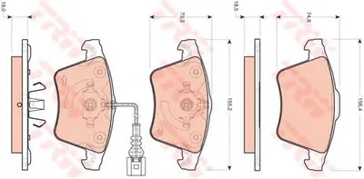 Комплект тормозных колодок, дисковый тормоз COTEC TRW купить