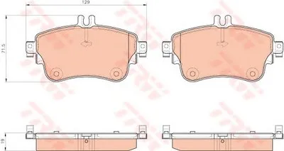 Комплект тормозных колодок, дисковый тормоз COTEC TRW купить