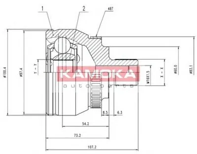 Шарнирный комплект, приводной вал KAMOKA KAMOKA купить