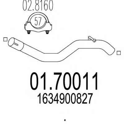Труба выхлопного газа MTS купить