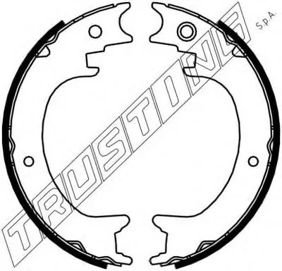 Комплект тормозных колодок, стояночная тормозная система TRUSTING купить