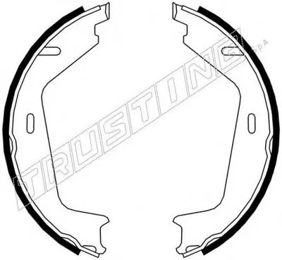 Комплект тормозных колодок, стояночная тормозная система TRUSTING купить