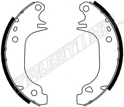 Комплект тормозных колодок REPARATION KIT TRUSTING купить