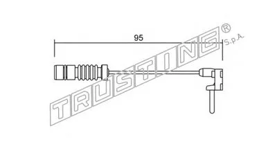 Сигнализатор, износ тормозных колодок TRUSTING купить