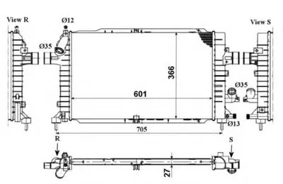 Радиатор, охлаждение двигателя EASY FIT NRF купить