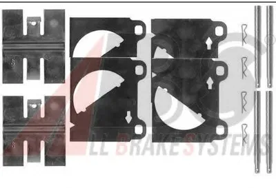 Комплектующие, колодки дискового тормоза A.B.S. купить