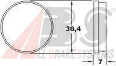 Комплект тормозных колодок, дисковый тормоз A.B.S. купить