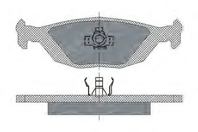 Комплект тормозных колодок, дисковый тормоз SCT Germany купить