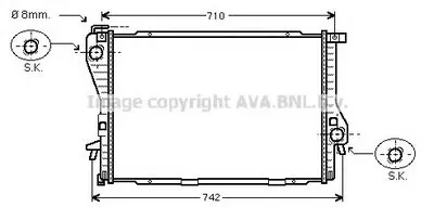 Радиатор, охлаждение двигателя AVA QUALITY COOLING купить