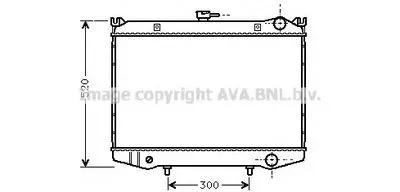 Радиатор, охлаждение двигателя AVA QUALITY COOLING купить
