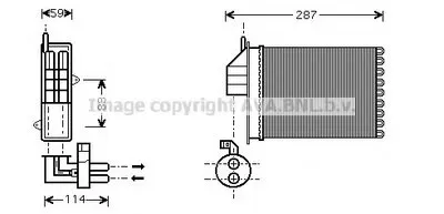 Теплообменник, отопление салона AVA QUALITY COOLING купить