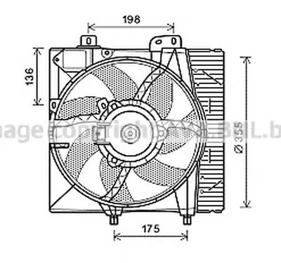 Вентилятор, охлаждение двигателя AVA QUALITY COOLING купить