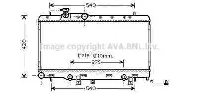 Радиатор, охлаждение двигателя AVA QUALITY COOLING купить