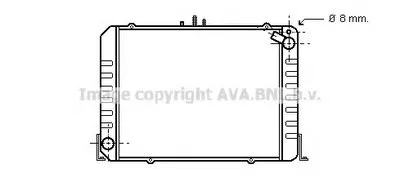 Радиатор, охлаждение двигателя AVA QUALITY COOLING купить