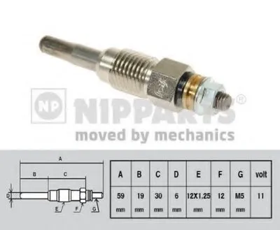 Свеча накаливания NIPPARTS купить