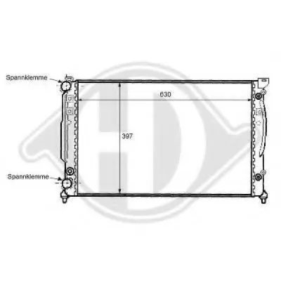 Радиатор, охлаждение двигателя DIEDERICHS купить
