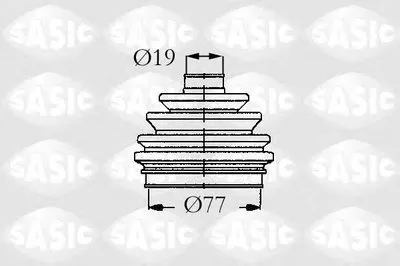 Комплект пылника, приводной вал SASIC купить