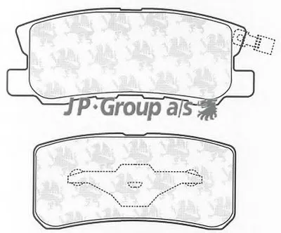Комплект тормозных колодок, дисковый тормоз QH JP GROUP купить
