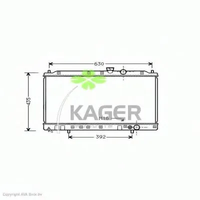 Радиатор, охлаждение двигателя KAGER купить