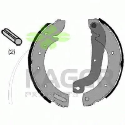 Комплект тормозных колодок KAGER купить