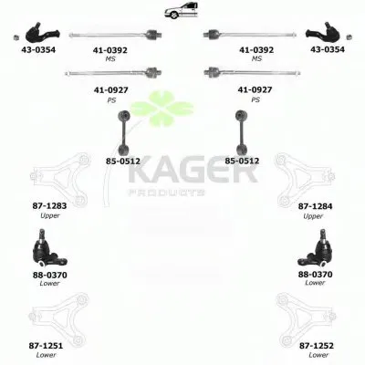 Подвеска колеса KAGER купить