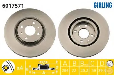 Тормозной диск GIRLING купить