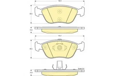 Комплект тормозных колодок, дисковый тормоз GIRLING купить