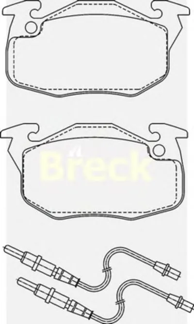 Комплект тормозных колодок, дисковый тормоз BRECK купить