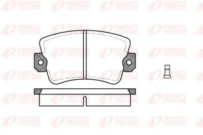 Комплект тормозных колодок, дисковый тормоз KAWE купить