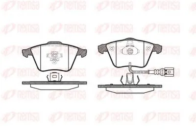 Комплект тормозных колодок, дисковый тормоз KAWE купить