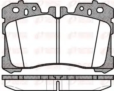 Комплект тормозных колодок, дисковый тормоз KAWE купить