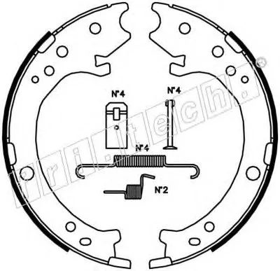 Комплект тормозных колодок, стояночная тормозная система fri.tech. купить
