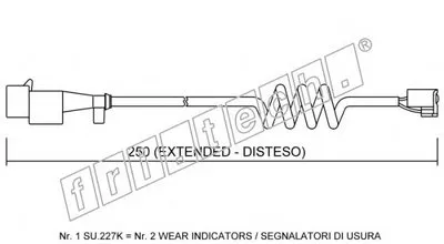 Сигнализатор, износ тормозных колодок fri.tech. купить