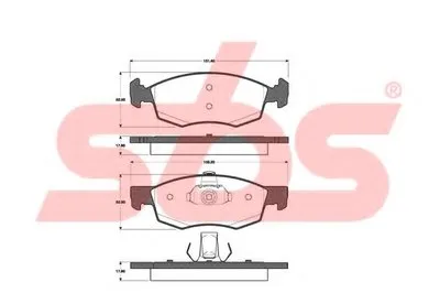Комплект тормозных колодок, дисковый тормоз sbs купить