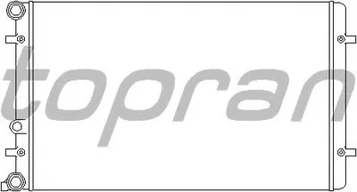 Радиатор, охлаждение двигателя TOPRAN купить