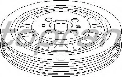 Ременный шкив, коленчатый вал TOPRAN купить