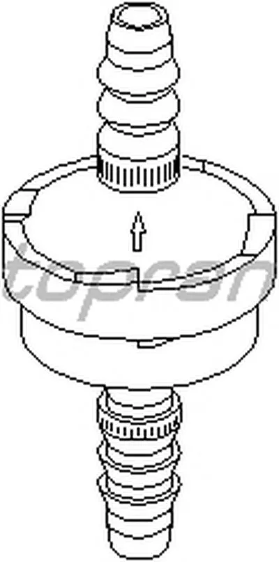 Клапан, управление воздуха-впускаемый воздух TOPRAN купить