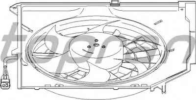 Вентилятор, охлаждение двигателя TOPRAN купить